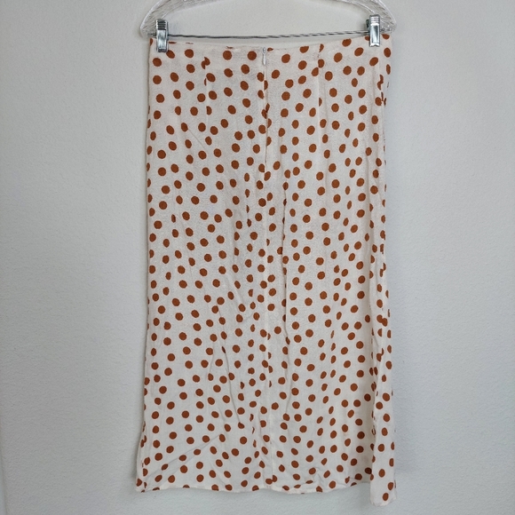 Zara Gathered Polka Dot Skirt Size Large - Picture 5 of 8